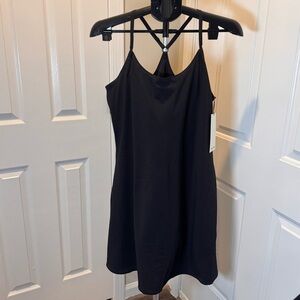 Outdoor Voices Exercise Dress XXL Black Built-In Shorts Tennis Athletic NWT